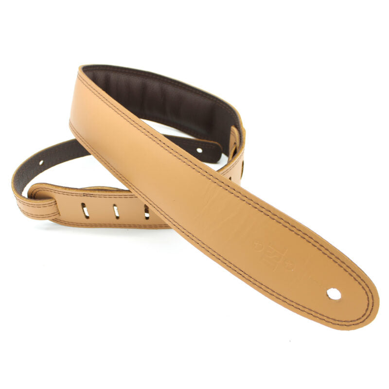 DSL 2.5-Inch Padded Garment Leather Guitar Strap (Various Colours)