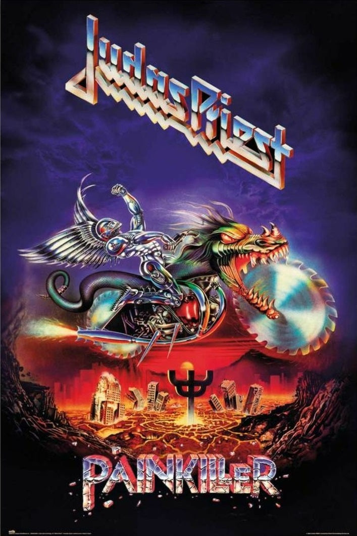 Judas Priest Painkiller Album Cover - Poster