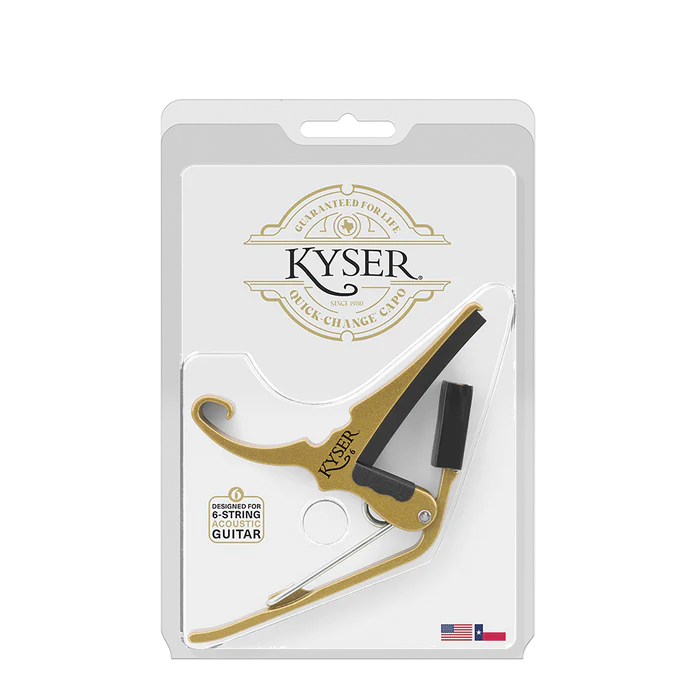 Kyser Gold Capo for Acoustic Guitars & Electric Guitars
