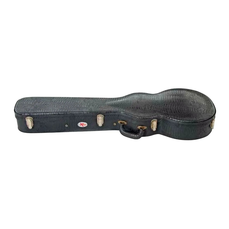 Electric Guitar Case – LP Shaped Black Croc Vinyl