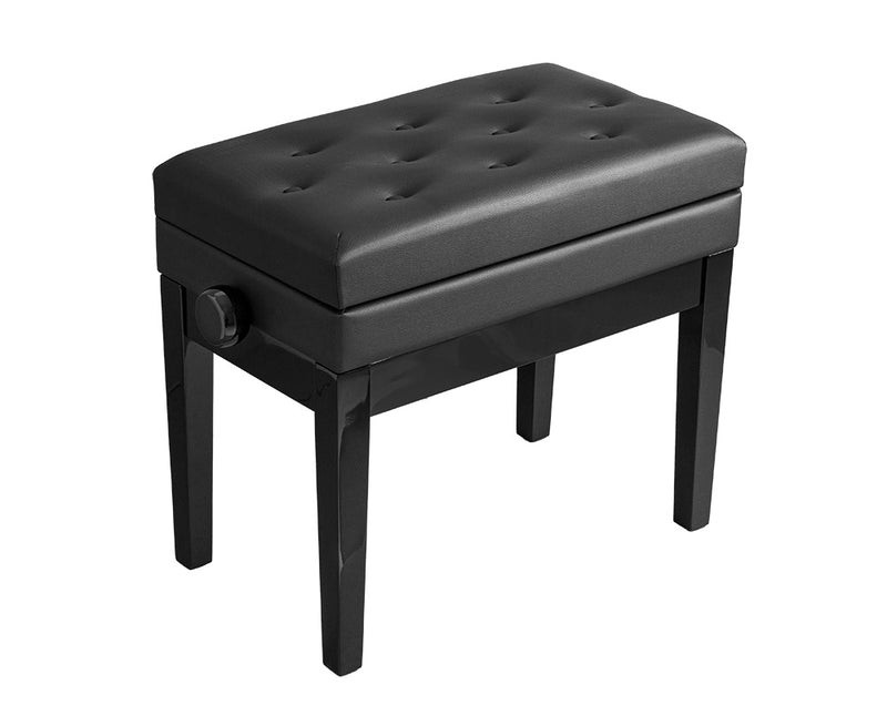 Hemingway Adjustable Piano Bench/ Stool with Storage Compartment - HPB25B