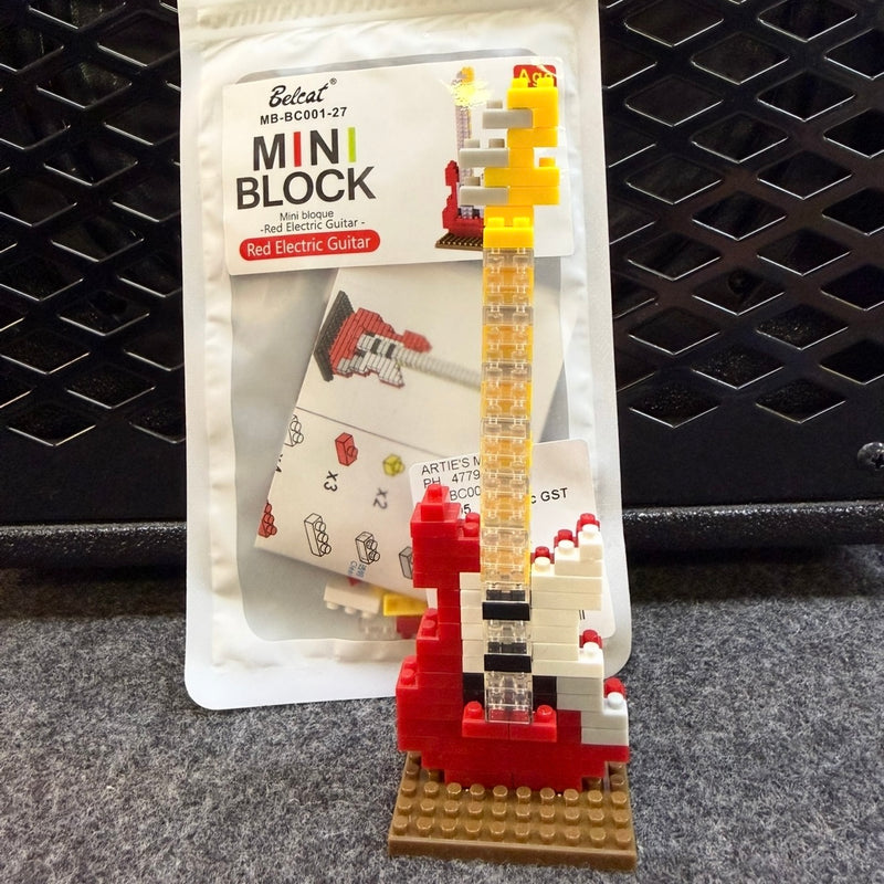 Red Electric Guitar - Fun DIY building kit for music lovers