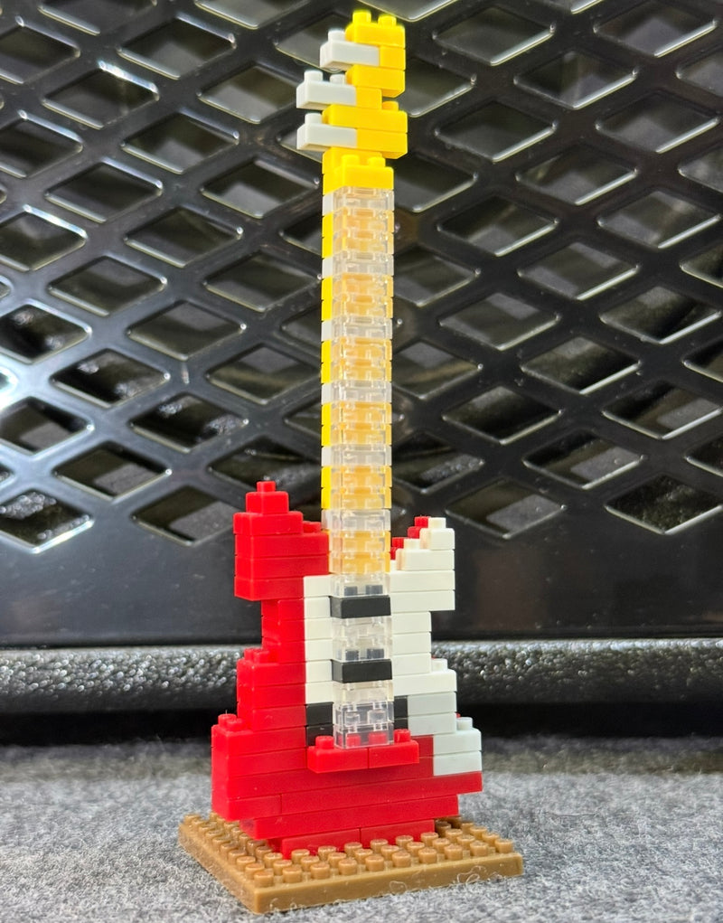 Red Electric Guitar - Fun DIY building kit for music lovers