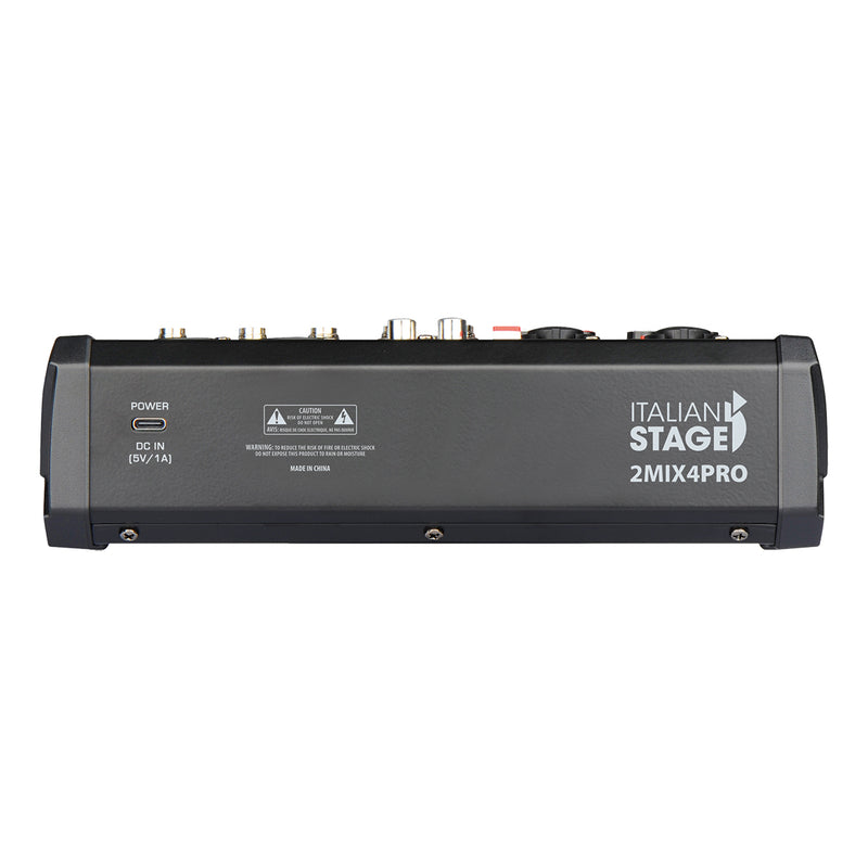 Italian Stage 2MIX4PRO 4-Channel Mixer with DSP MultiFX