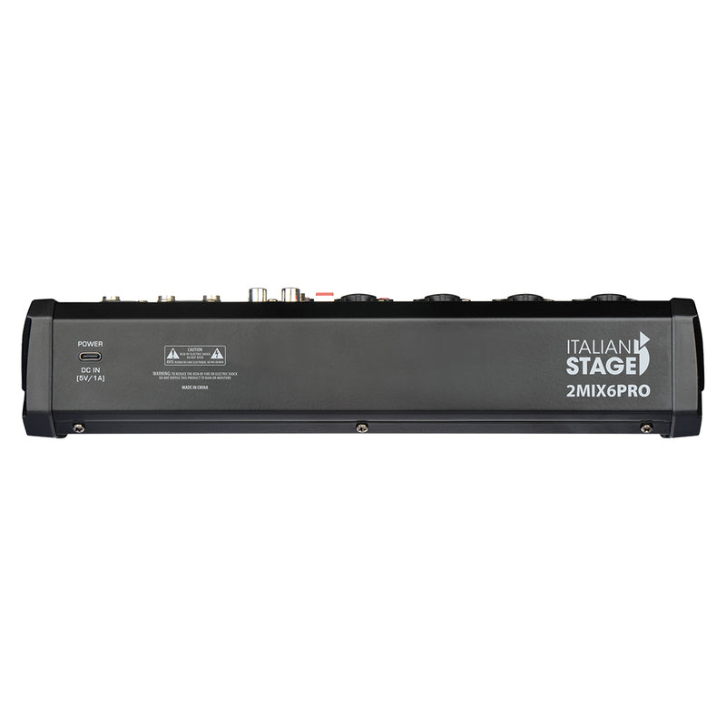 Italian Stage 2MIX6PRO 6-Channel Mixer with DSP MultiFX