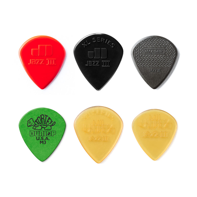 Dunlop Jazz III Variety Pack - 6 Picks