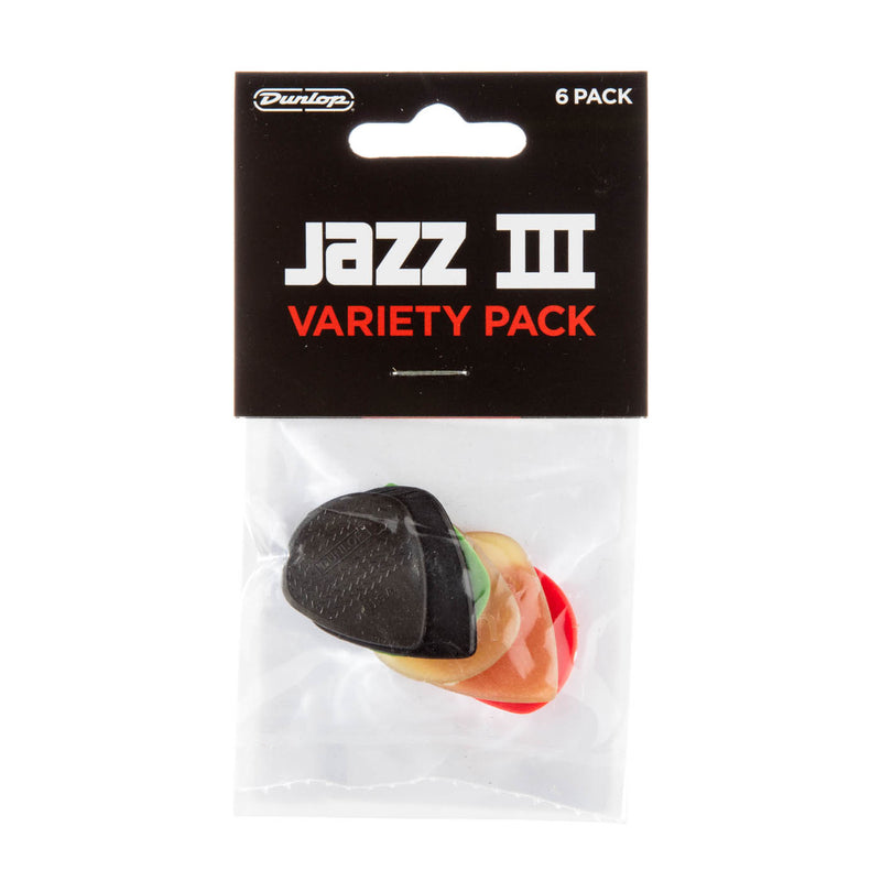 Dunlop Jazz III Variety Pack - 6 Picks