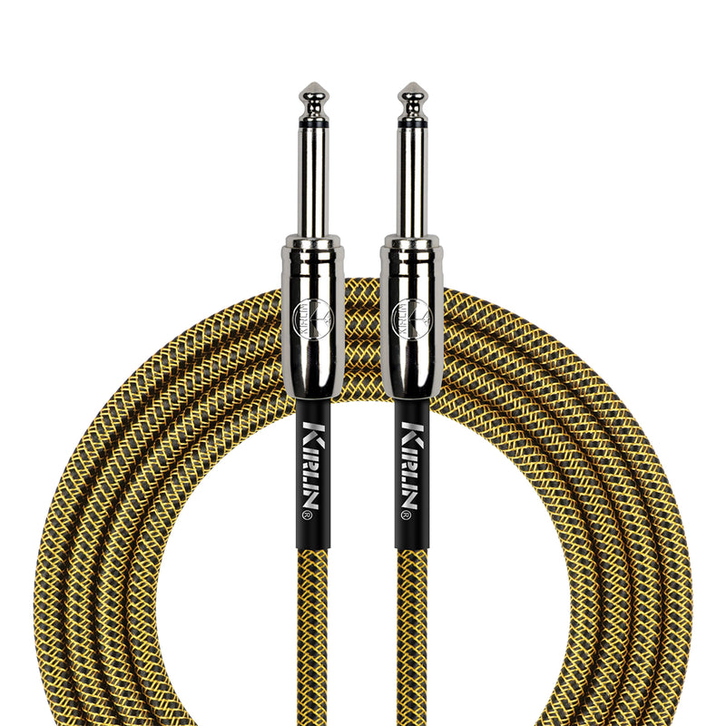 Kirlin 20ft/7.5m Woven Instrument Cable (Various Colours)