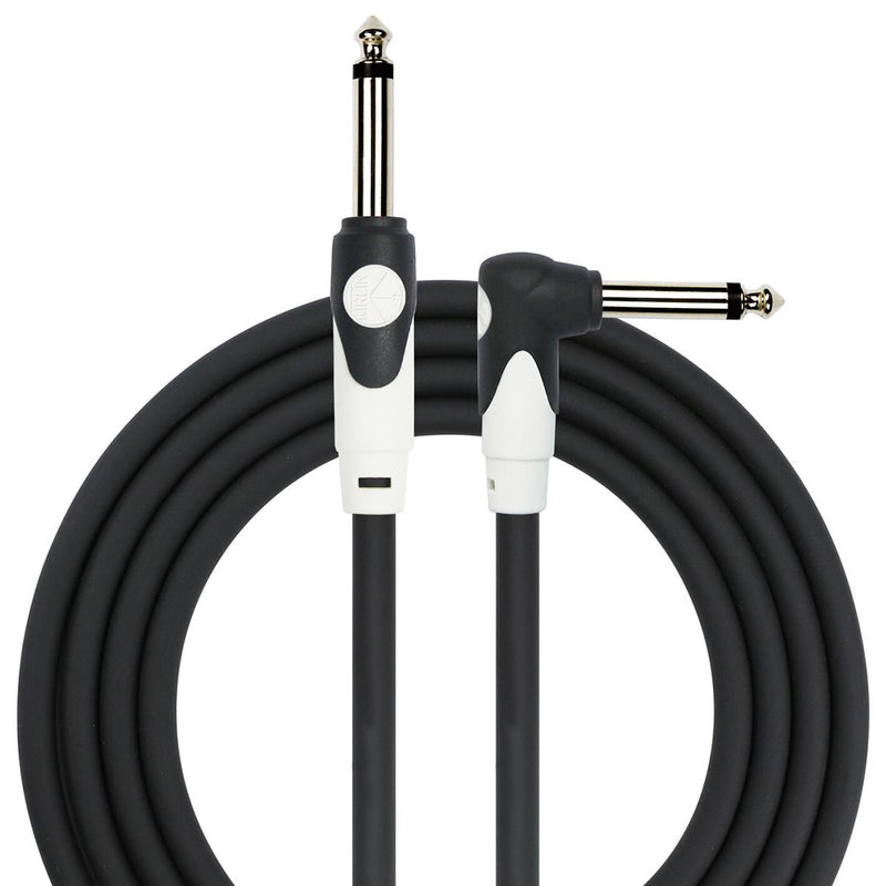 Kirlin 20ft / 6m Guitar Cable - Right Angle Jack to Straight Jack