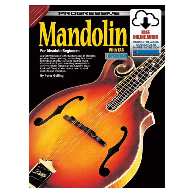 Progressive Mandolin for Beginners Book (Online Media)
