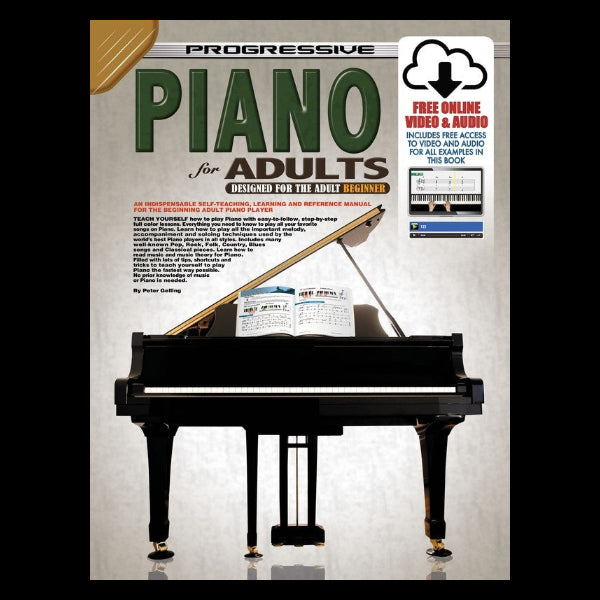 Progressive Piano For Adults - Book + Online Media