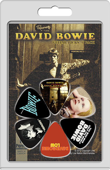 Perris David Bowie Licensed Guitar Picks - 6 Pack