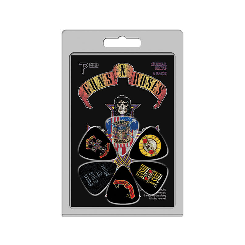 6-Pack Guns N Roses Licensed Guitar Picks