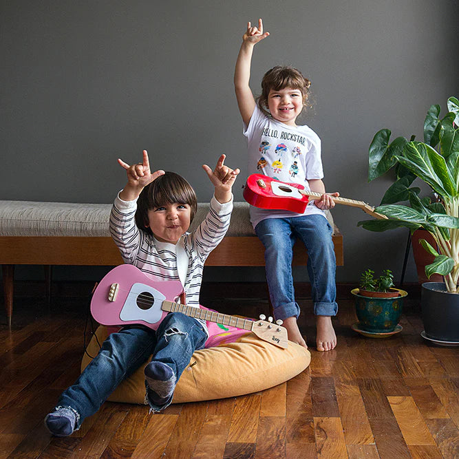 Loog Mini Acoustic 3-String Guitar - Pink (Ages 6+)