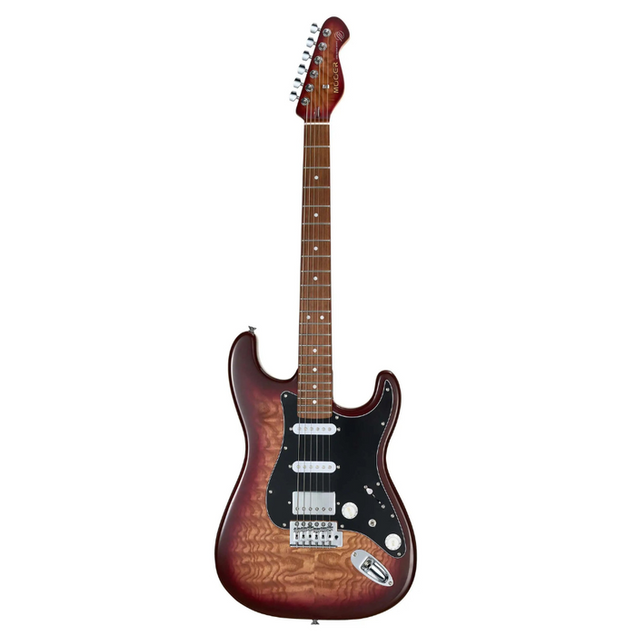 Mooer MSC20 Electric Guitar – Amber Brown w/ Gig Bag