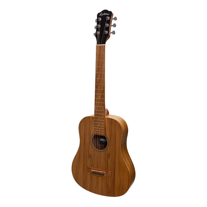 Martinez Acoustic-Electric Babe Traveller Guitar - Jati Teakwood