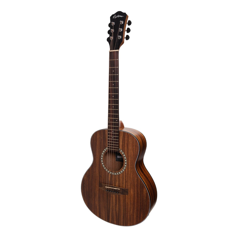 Martinez Acoustic-Electric Short Scale Guitar with Built-In Tuner - Rosewood