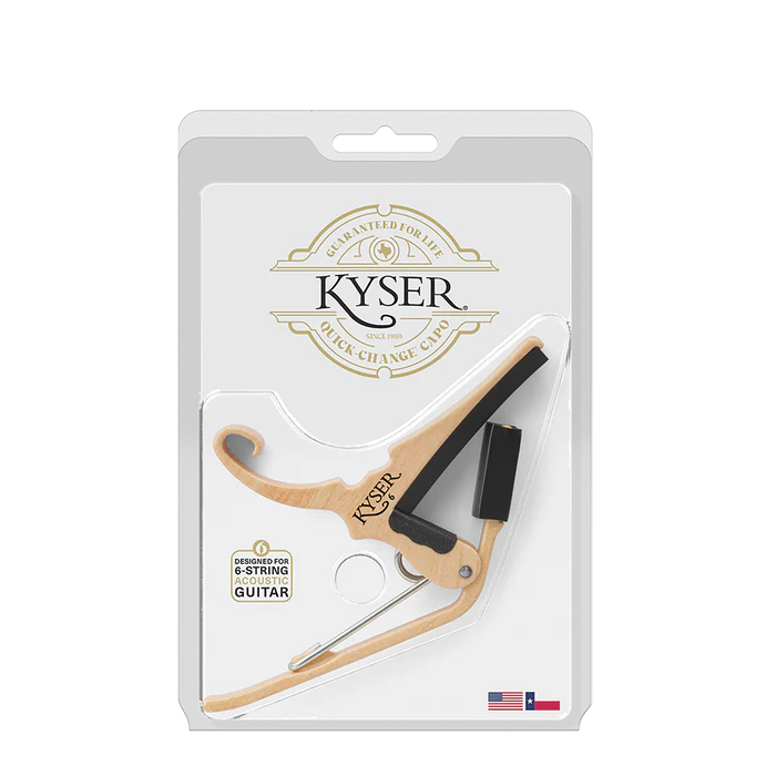 Kyser Maple Capo for Acoustic Guitars & Electric Guitars