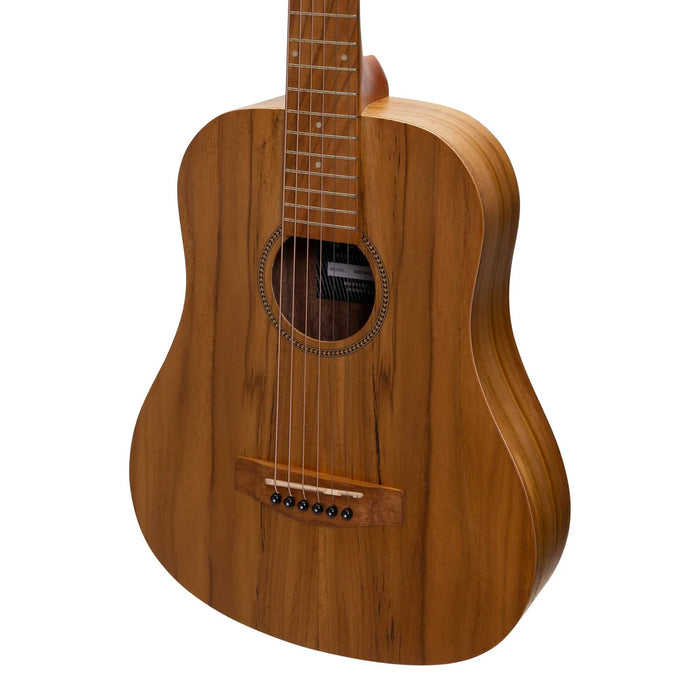 Martinez Acoustic-Electric Babe Traveller Guitar - Jati Teakwood