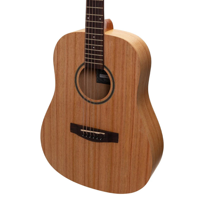 Martinez Acoustic Electric Middy Traveller Guitar - Mindi-Wood
