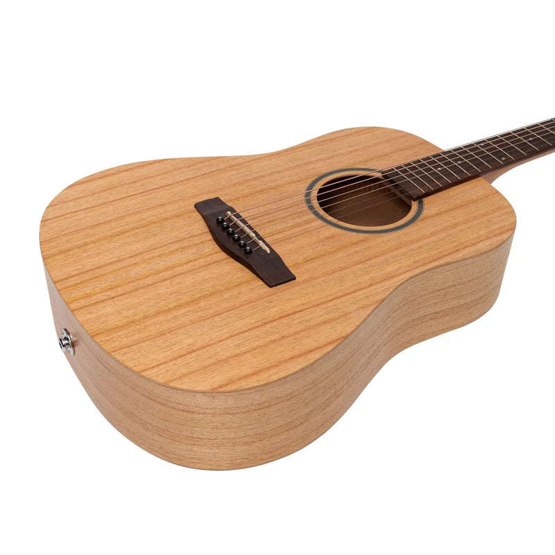 Martinez Acoustic Electric Middy Traveller Guitar - Mindi-Wood