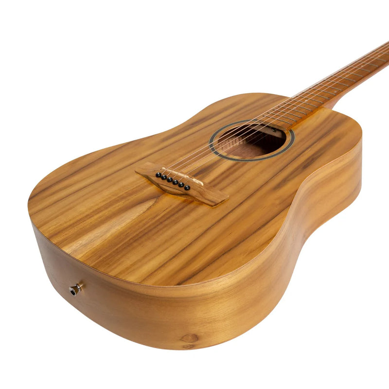 Martinez Acoustic Middy Traveller Guitar in Jati-Teakwood