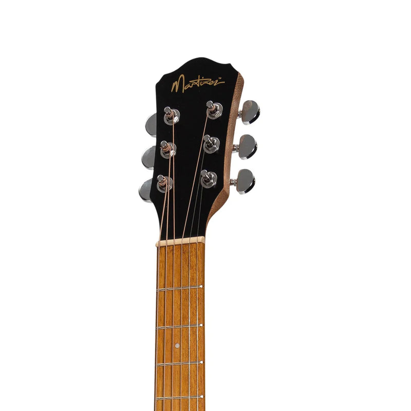 Martinez Acoustic Middy Traveller Guitar in Jati-Teakwood