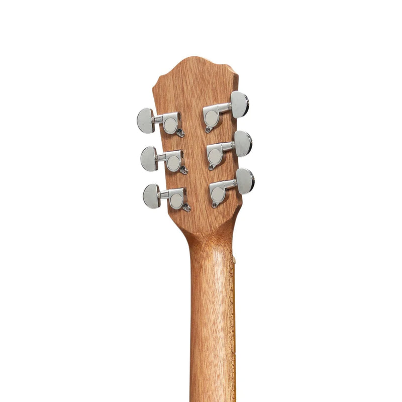 Martinez Acoustic Middy Traveller Guitar in Jati-Teakwood