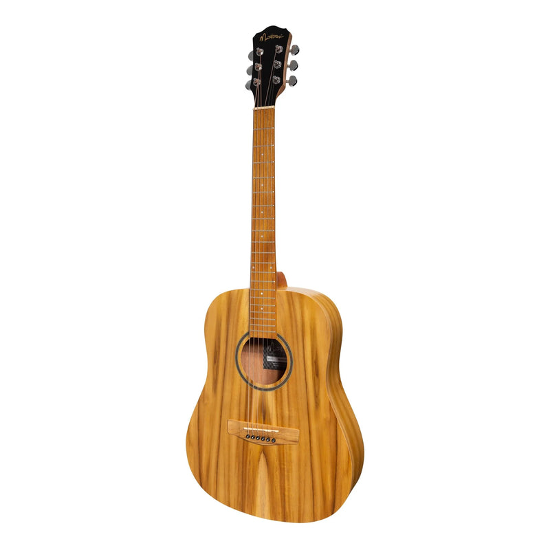Martinez Acoustic Middy Traveller Guitar in Jati-Teakwood