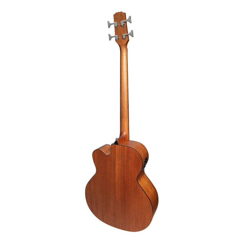 Martinez Acoustic Electric Bass Guitar Solid Spruce Top w/ Cutaway