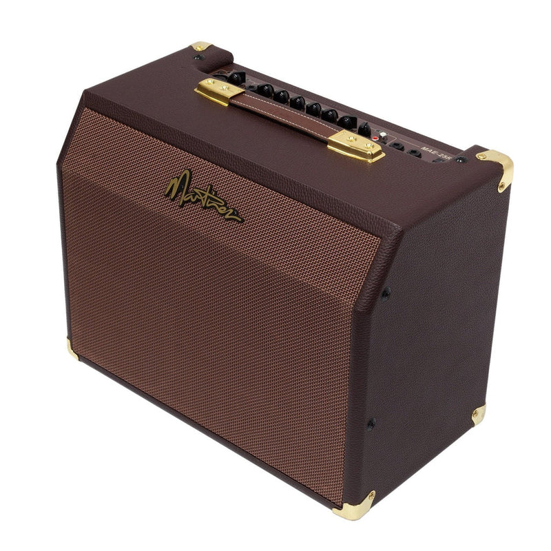 Martinez Retro-Style 25 Watt Acoustic Guitar Amplifier with Reverb - Brown Vinyl