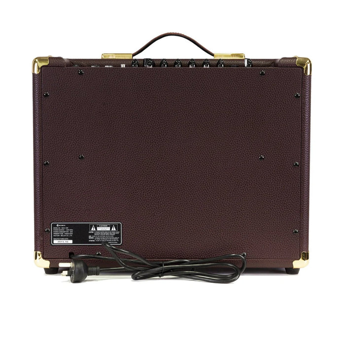 Martinez Retro-Style 25 Watt Acoustic Guitar Amplifier with Reverb - Brown Vinyl