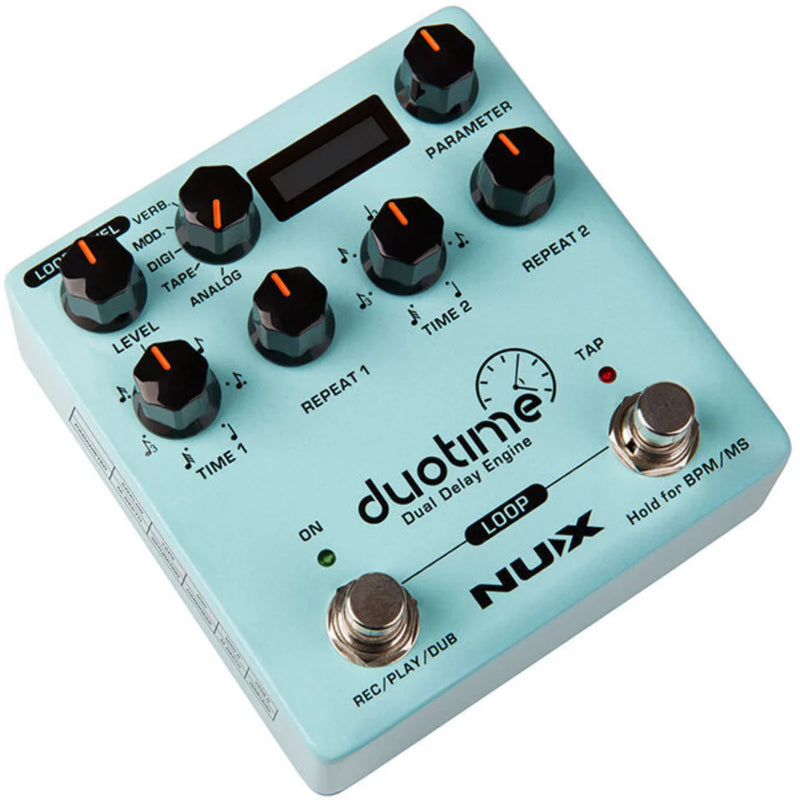 NU-X Verdugo Series Duotime Dual Delay Engine Effects Pedal
