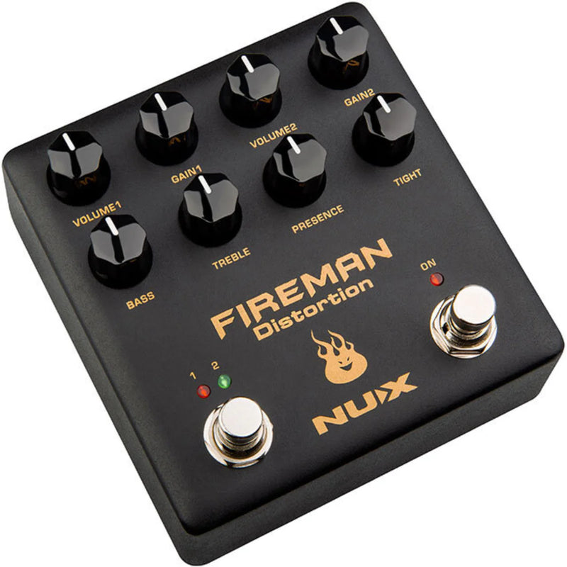 NU-X Verdugo Series Fireman Dual Channel Distortion Effects Pedal
