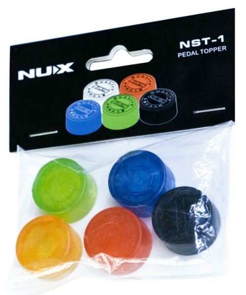 NU-X Pedal Topper Footswitch Caps (Assorted Colours – Pack of 5)