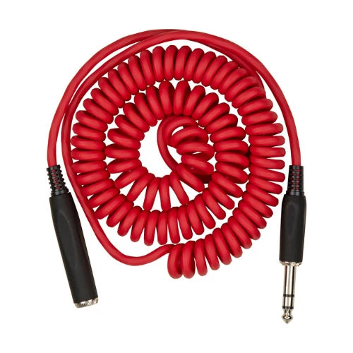Hex Series Coiled Headphone Extension Cable – 1/4" - Red