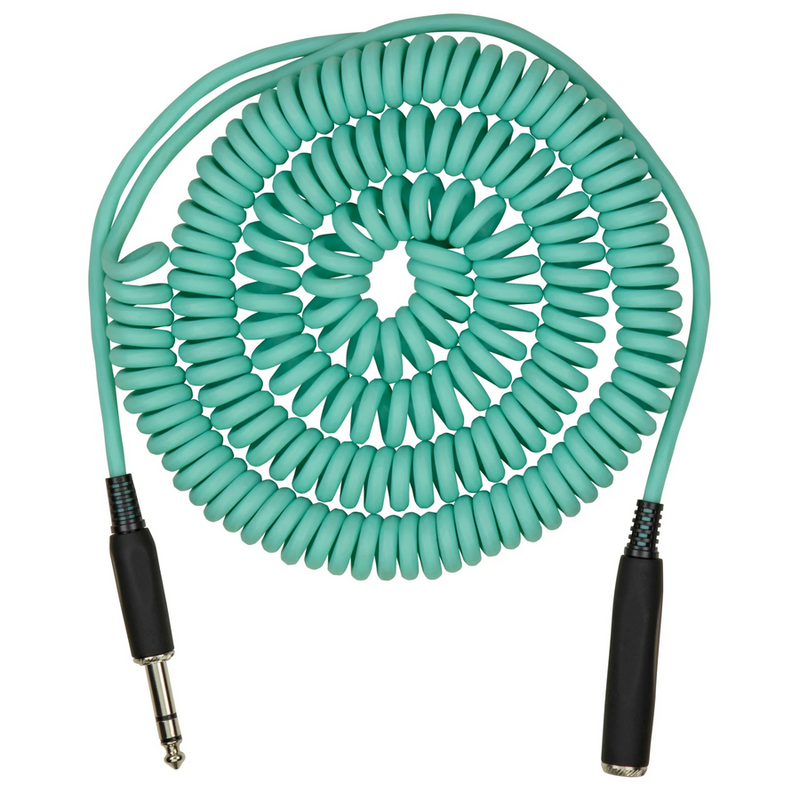 Hex Series Coiled Headphone Extension Cable – 1/4" - Green