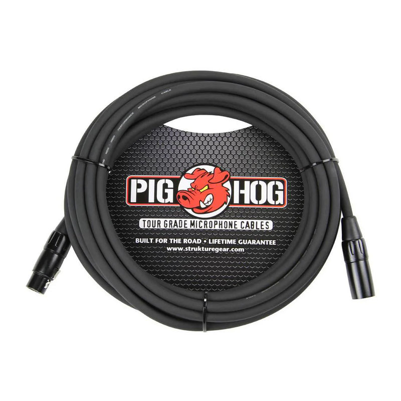 Pig Hog High Quality XLR Microphone Cable – 20ft / 6m