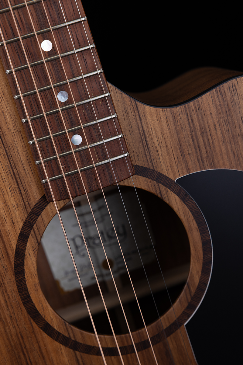 Pratley Classic Series OM Solid Blackwood Top, Solid Blackwood Back & Sides w/ Cutaway w/ Case