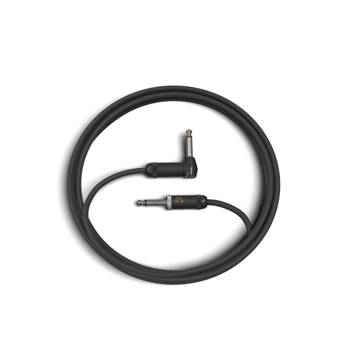 D'Addario American Stage 10ft Instrument/ Guitar Cable - Straight To Right Angle - PW-AMSGRA-10