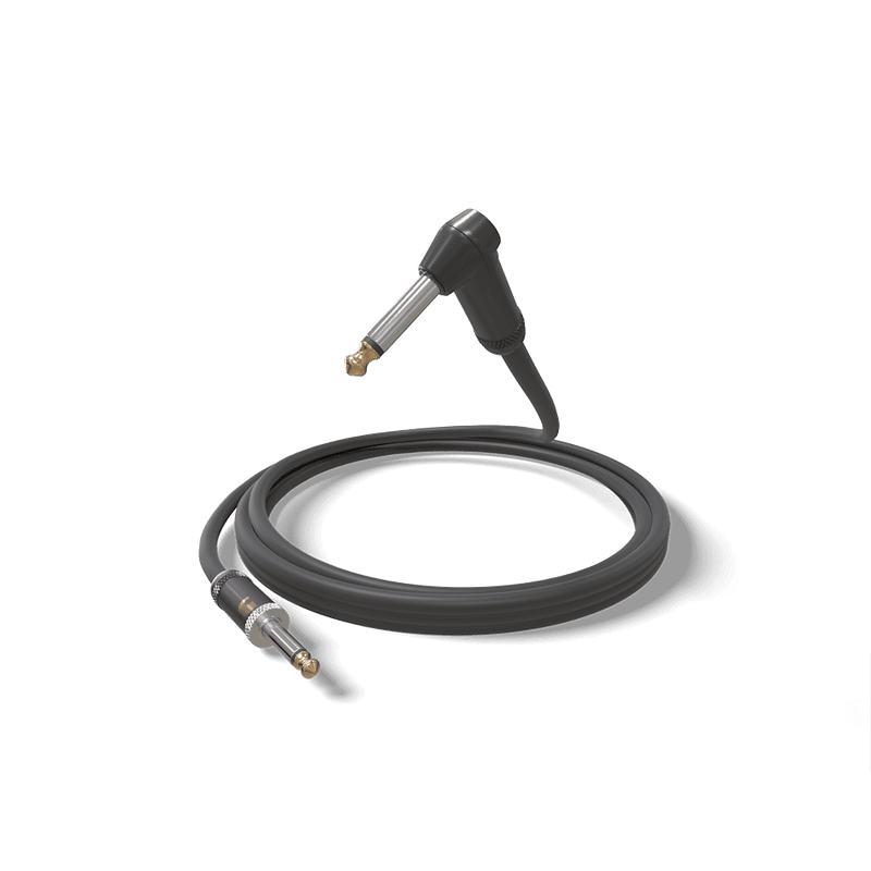 D'Addario American Stage Instrument / Guitar Cable - Straight to Right Angle - 10ft / 3m