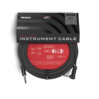 D'Addario American Stage 20ft  Instrument/ Guitar Cable - Straight To Right Angle - PW-AMSGRA-20