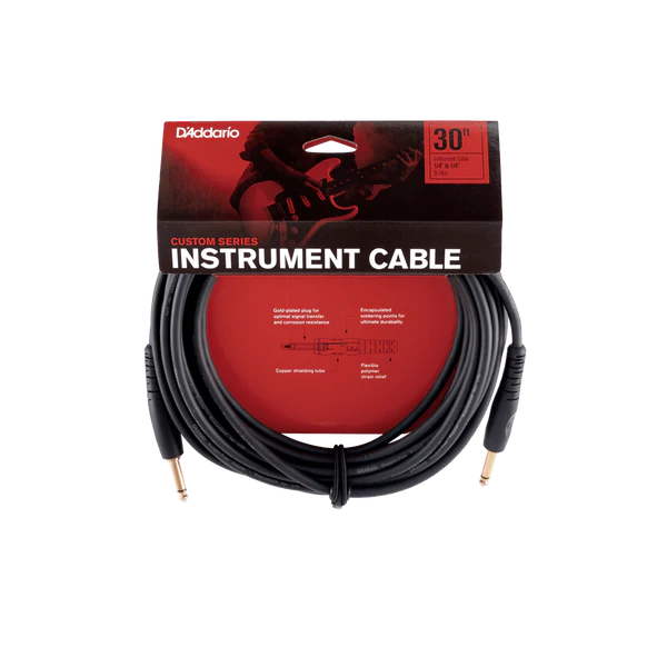 D'Addario Custom Series 30ft Instrument Cable