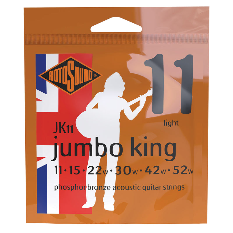 Rotosound Phosphor Bronze Acoustic Guitar Strings - 11-52