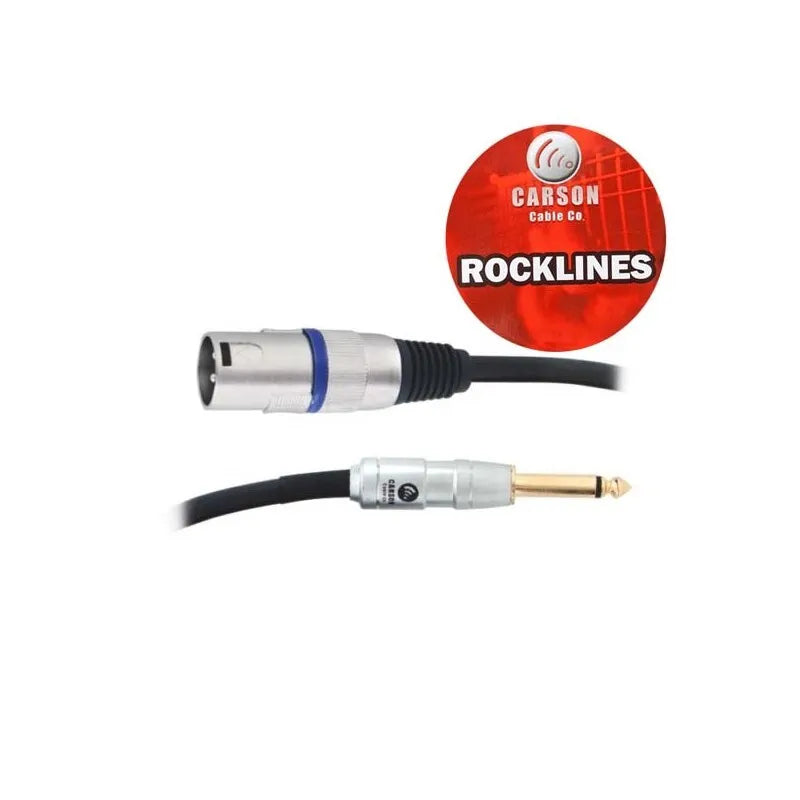 Microphone / Audio Cable XLR(Male) to 1/4"(6.5mm) Jack - 20ft/6m