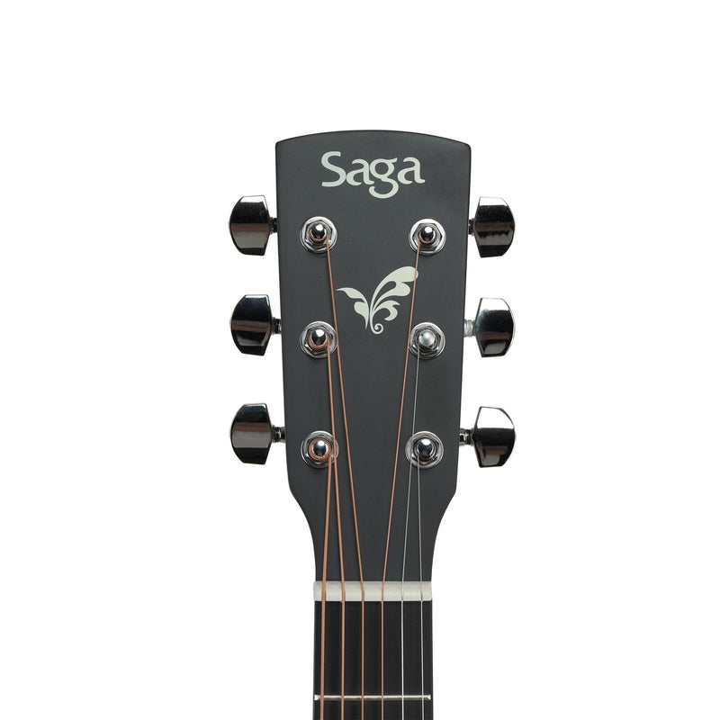 SAGA Acoustic/Electric Guitar with E-4T Pickup & EQ – Includes Gig Bag