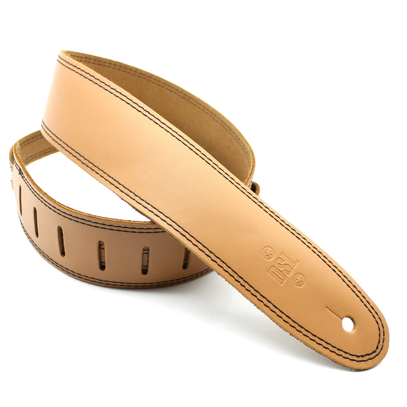 DSL 2.5-Inch Single Layer Leather Guitar Strap (Various Colours)