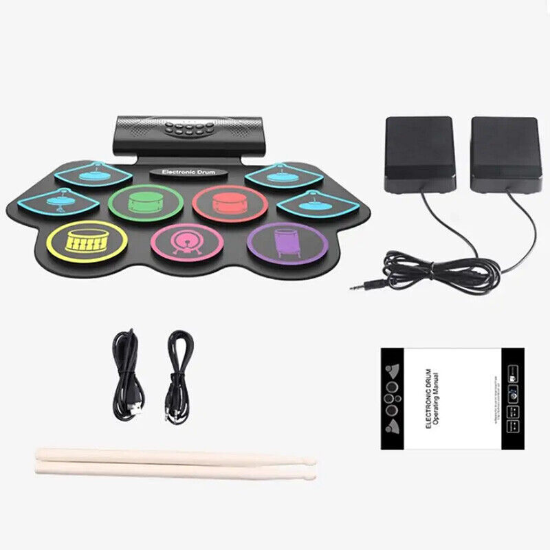 Costour Loren: Electronic Drum Kit portable rechargeable battery