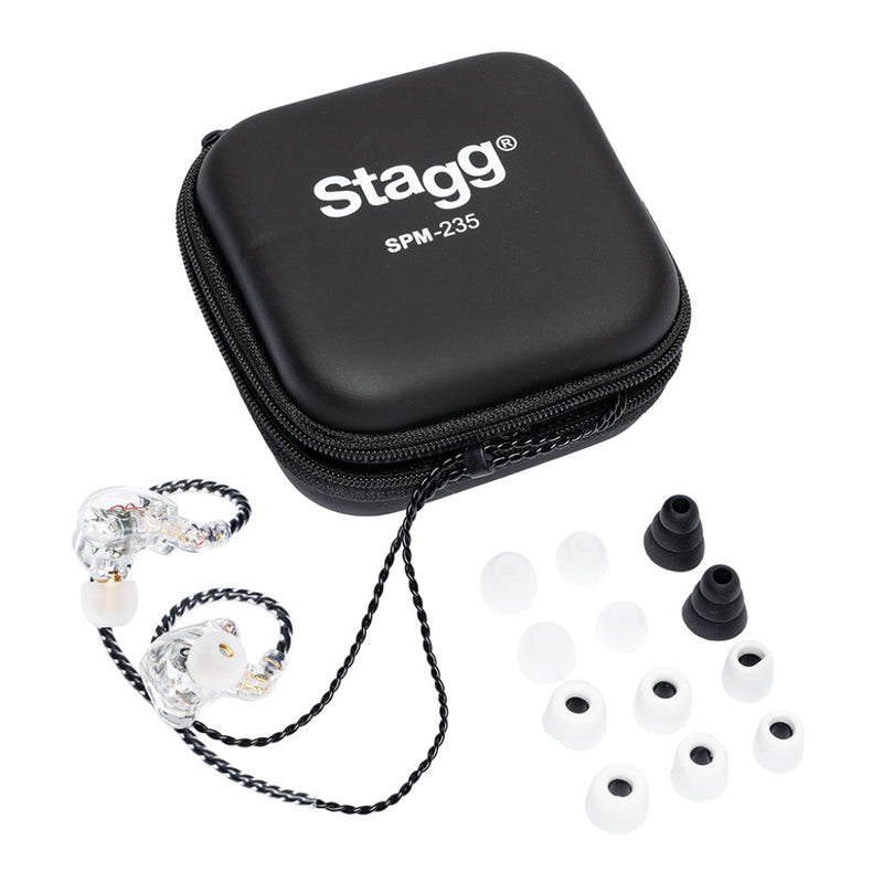 Stagg Dual Driver In-Ear Monitors - Transparent