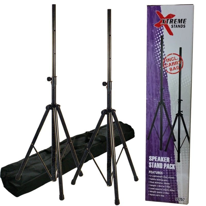 Xtreme Speaker Stand Pair w/ Carry Bag SS252